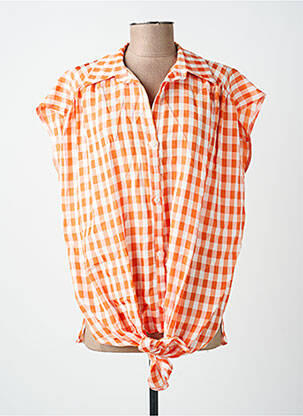 Chemisier manches courtes manches courtes orange LES ACOLYTES femme