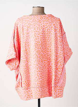 Top manches courtes manches courtes orange MADE IN ITALY femme