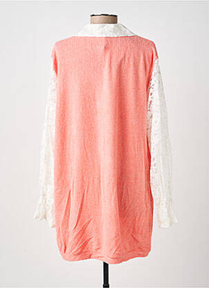 Tunique manches longues col chemisier rose NEW COLLECTION femme
