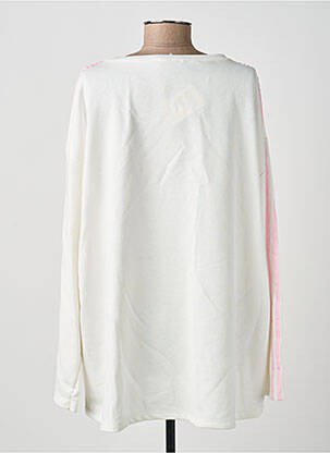 Sweat-shirt manches longues manches longues blanc SISSI FASHION femme