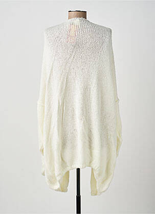 Gilet manches longues maille tricot blanc TRICOT STATION femme