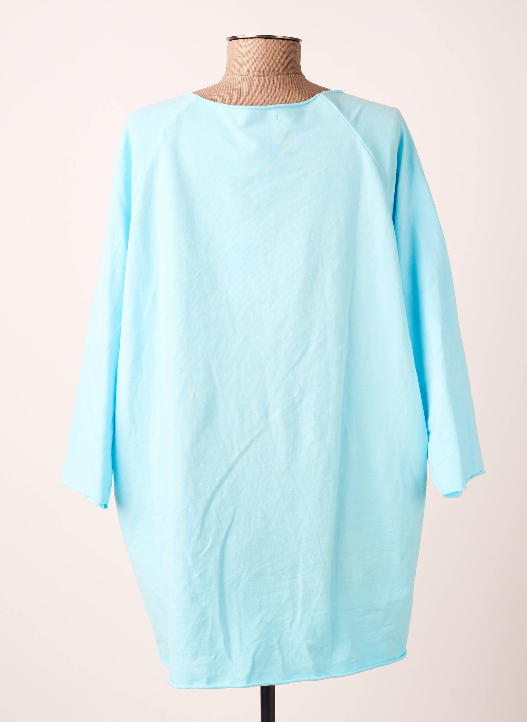 T-shirt manches 3/4 manches 3/4 bleu B2B BY SANDCO femme