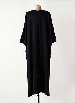 Robe longue manches longues manches longues noir E&F femme