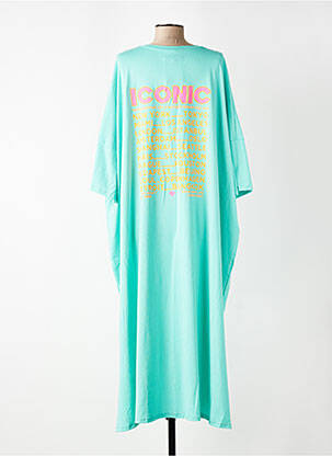 Robe longue manches longues manches longues bleu E&F femme
