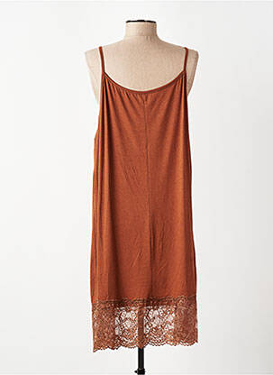 Jupon /fond de robe broderie marron E&F femme