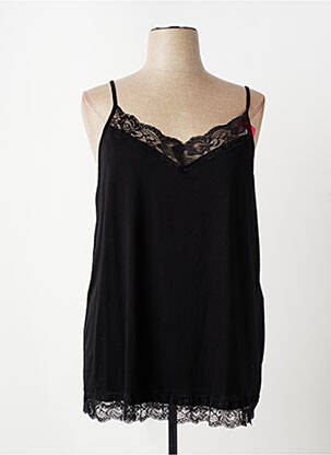 Top stretch fines bretelles noir E&F femme