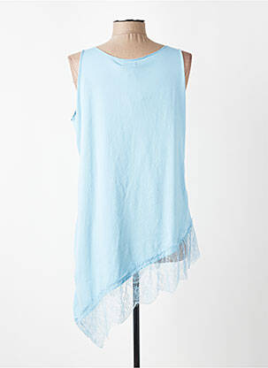 Top stretch sans manche bleu NEW COLLECTION femme