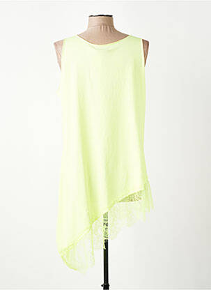 Top stretch sans manche jaune NEW COLLECTION femme