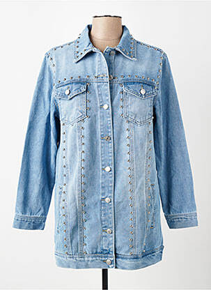 Veste casual coupe droite bleu G-SMACK femme