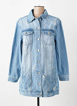 Veste casual coupe droite bleu G-SMACK femme
