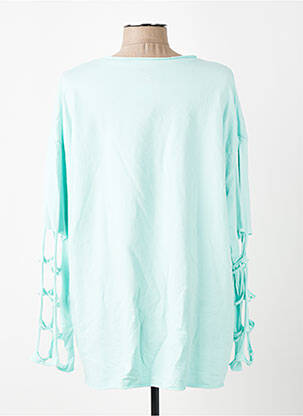 Top stretch manches longues vert E&F femme