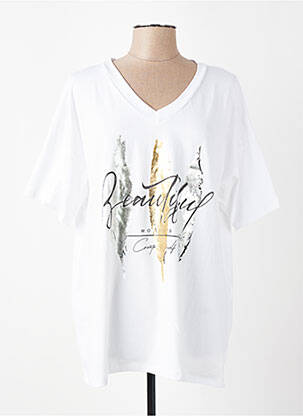 T-shirt coupe droite manches courtes noir E&F femme