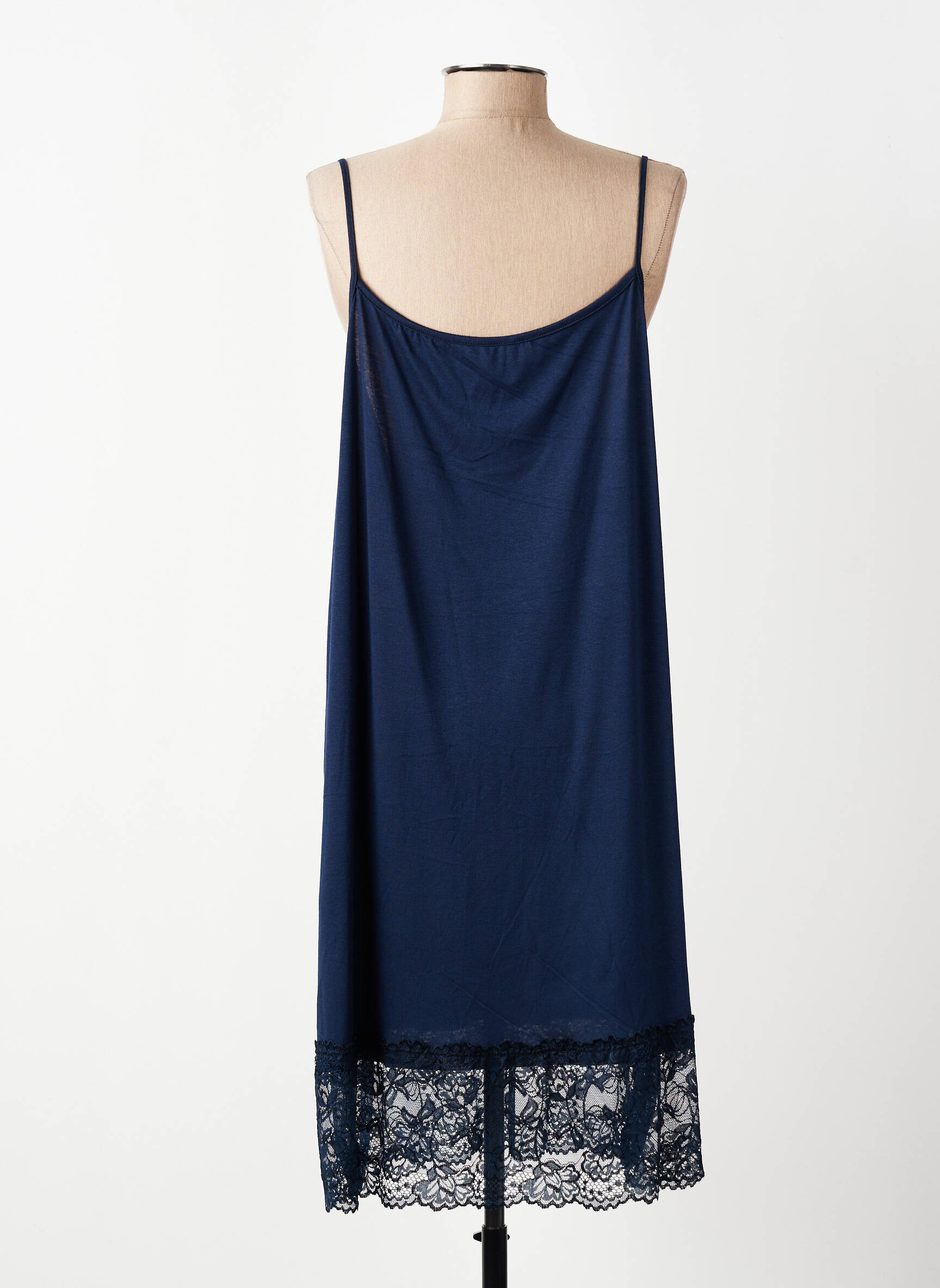 Jupon /fond de robe broderie bleu E&F femme