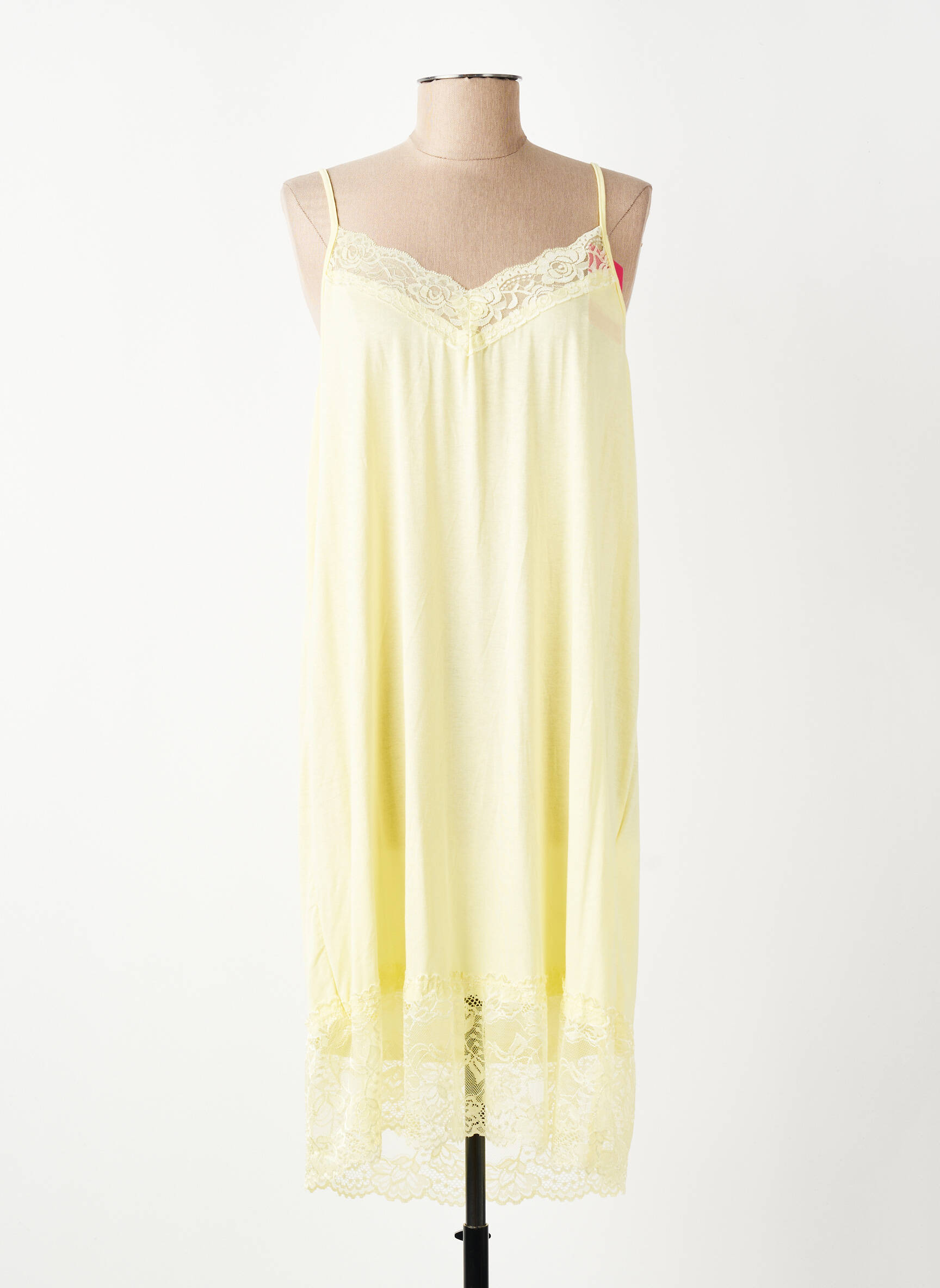 Jupon /fond de robe broderie jaune E&F femme