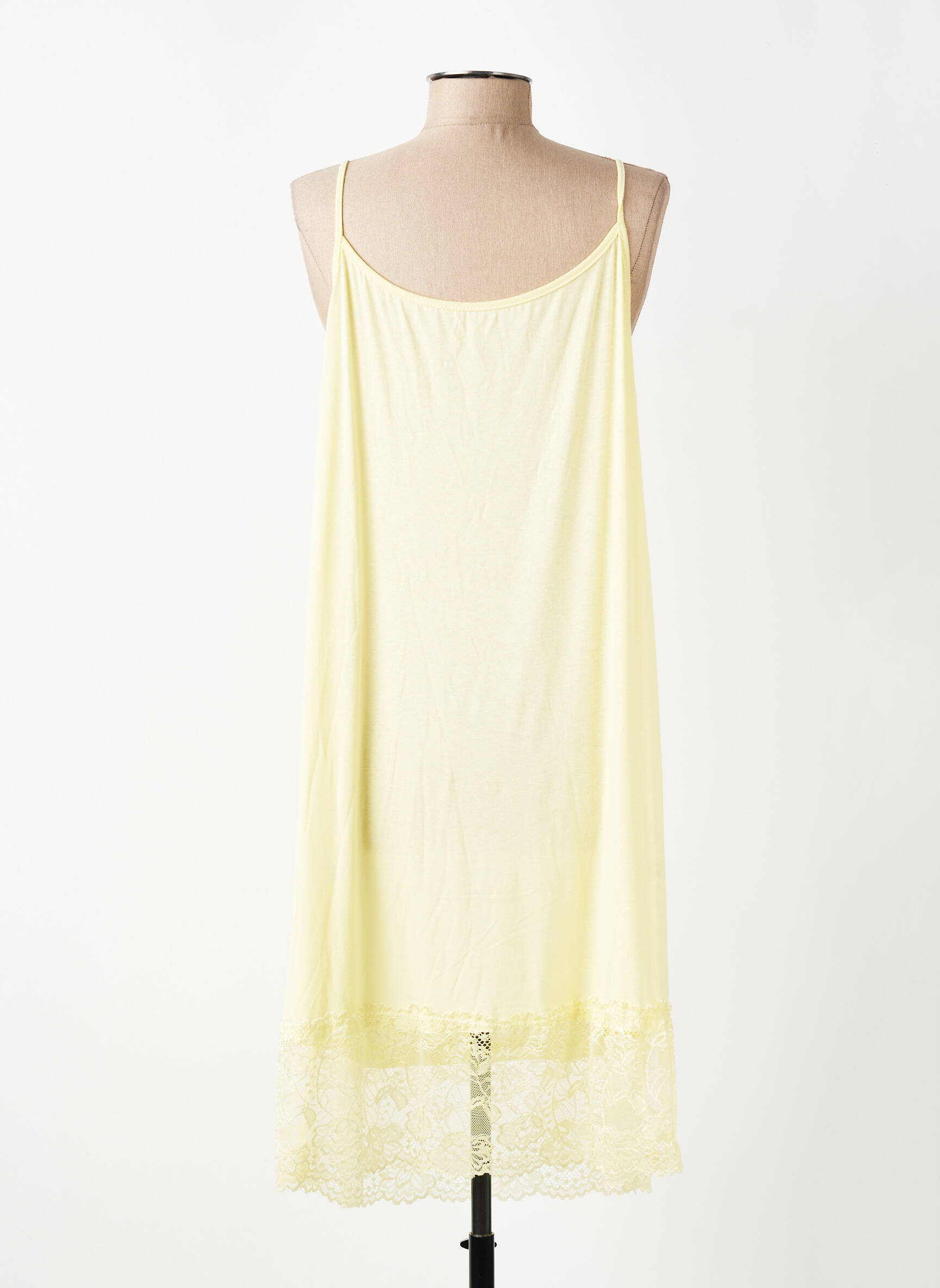 Jupon /fond de robe broderie jaune E&F femme