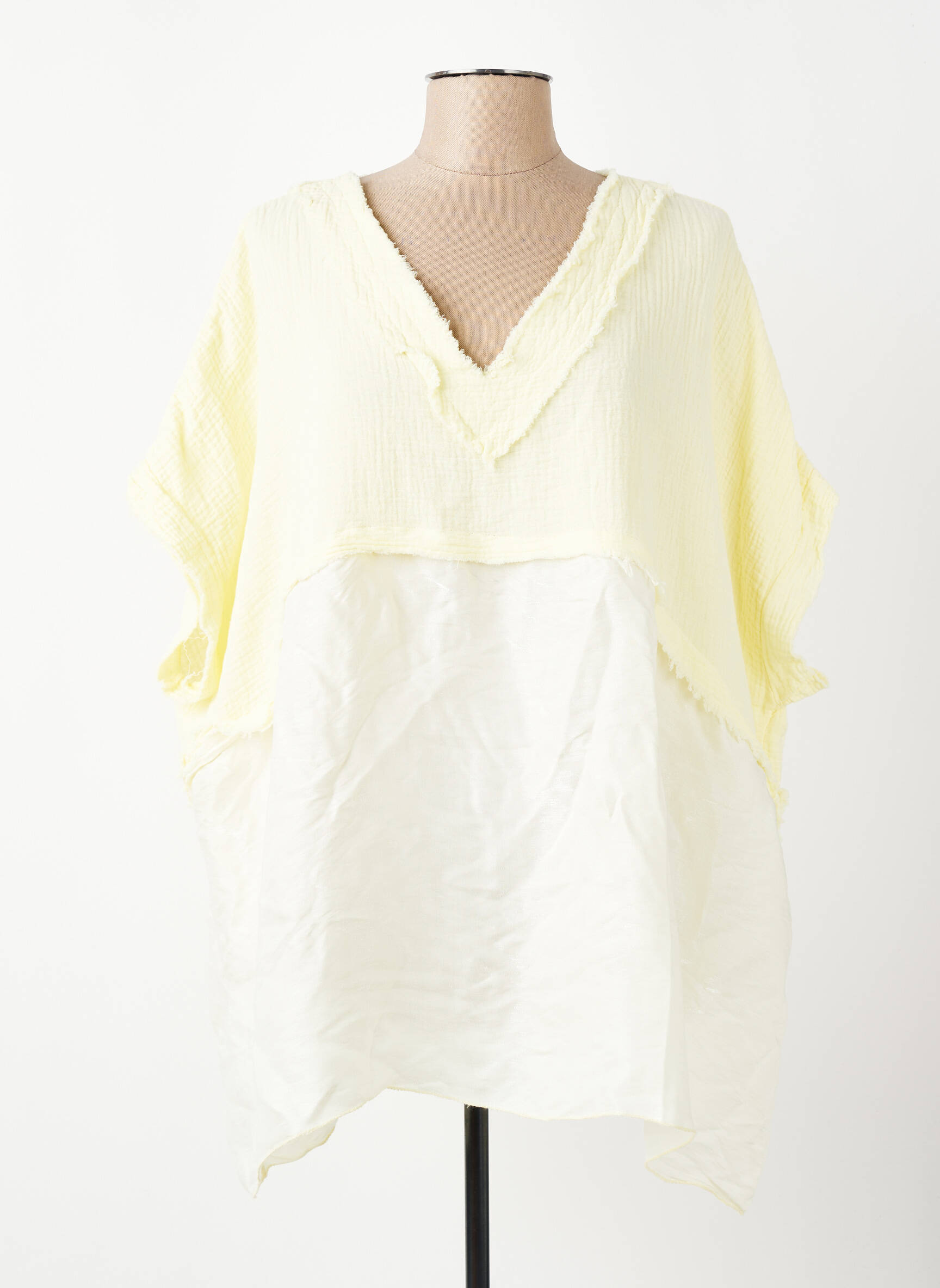 Blouse manches longues manches longues jaune NEW COLLECTION femme