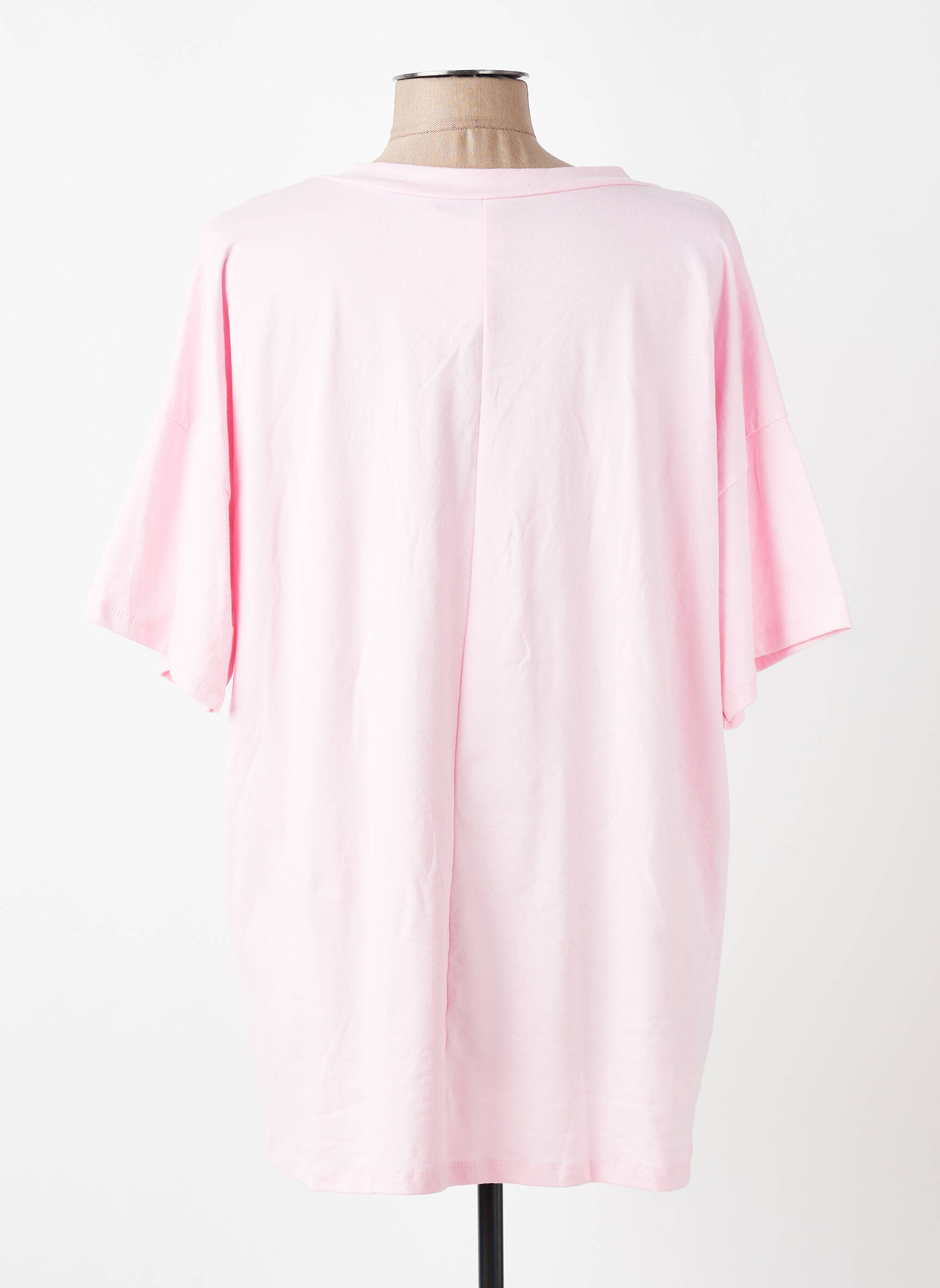 T-shirt coupe droite manches courtes noir E&F femme