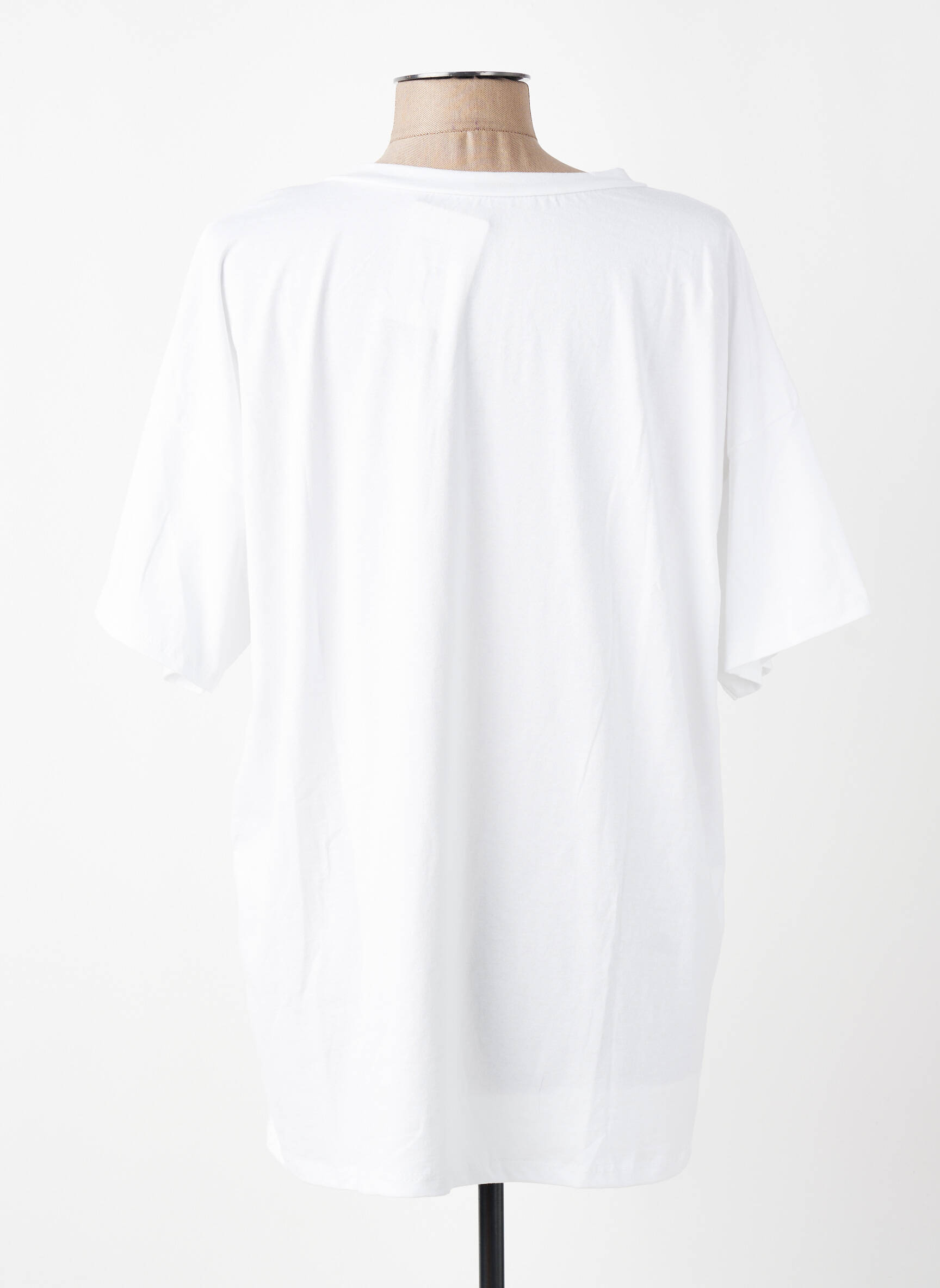 T-shirt coupe droite manches courtes noir E&F femme