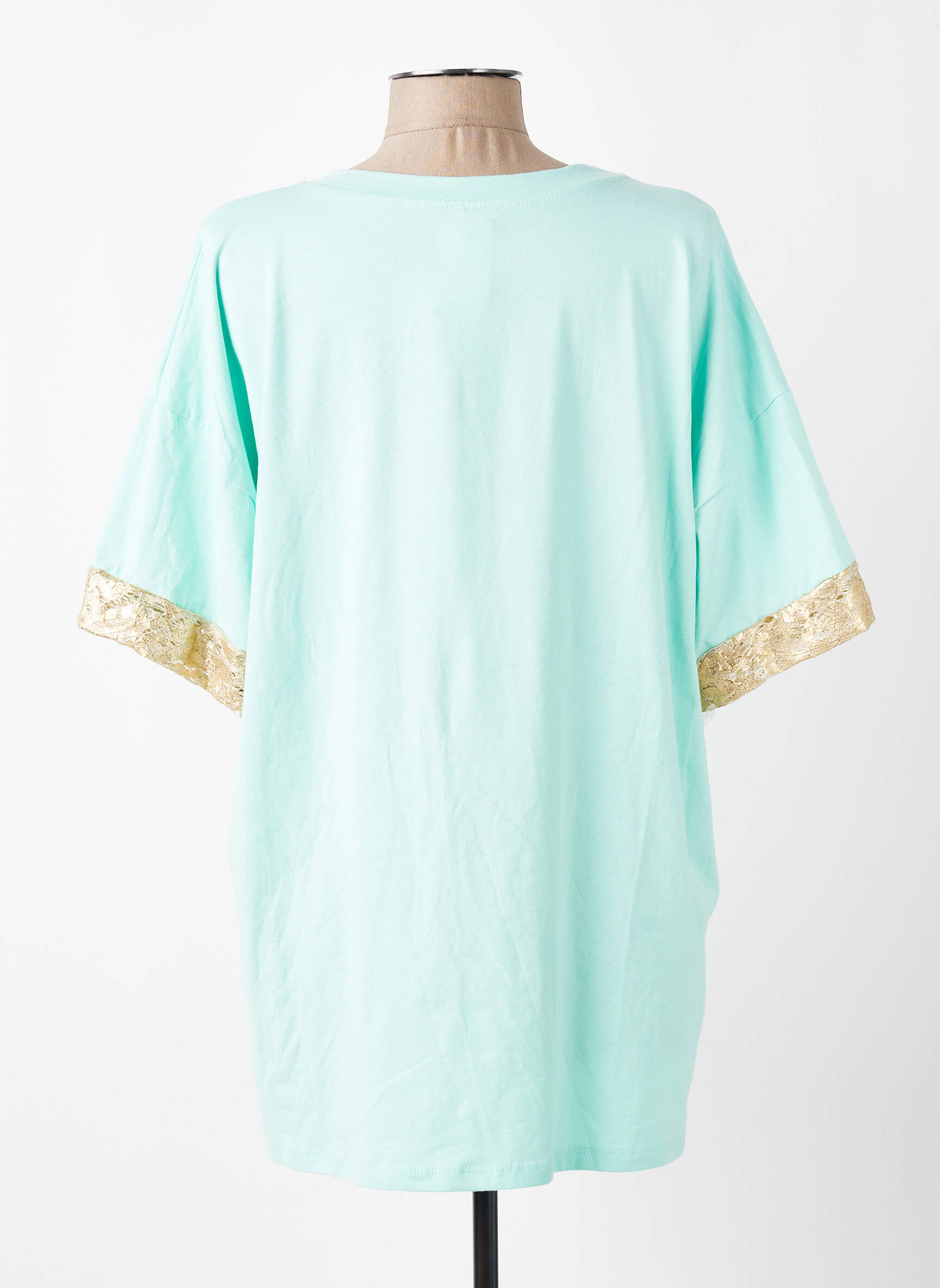 Top stretch manches 3/4 vert NEW COLLECTION femme