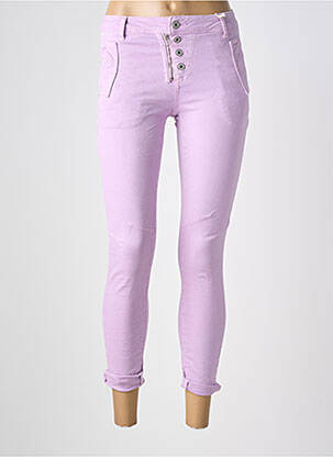 Jeans skinny taille normale taille normale violet MELLY & CO femme