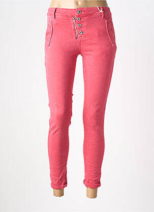 Jeans skinny taille normale taille normale rose MELLY & CO femme