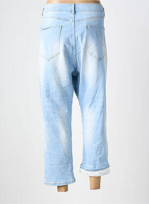 Jeans coupe droite stretch taille normale bleu MINA ROSA femme
