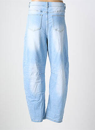Jeans coupe droite taille haute taille haute bleu MINA ROSA femme