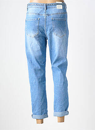 Jeans coupe droite taille haute taille haute bleu REDBERRY femme