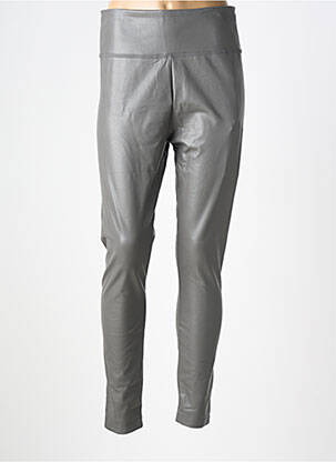 Legging tissage simili-cuir taille normale gris PANT'S femme