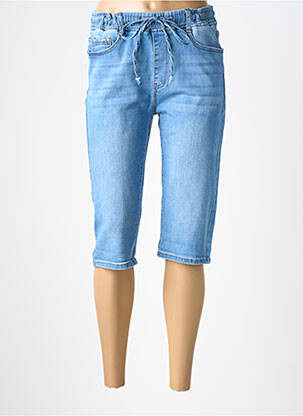 Corsaire délavé taille normale bleu G-SMACK femme