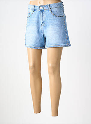 Short tissage denim taille normale bleu G-SMACK femme