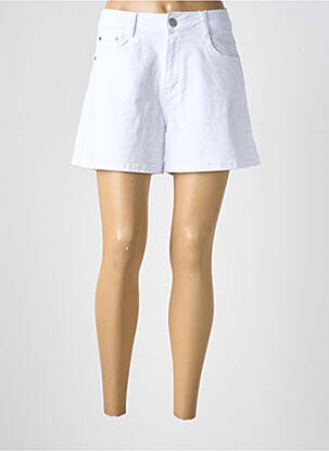 Short tissage denim taille normale blanc G-SMACK femme