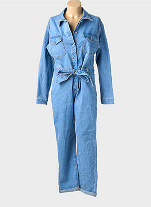 Combi-pantalon fermeture boutonnée sur le devant manches longues bleu G-SMACK femme