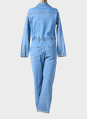 Combi-pantalon fermeture boutonnée sur le devant manches longues bleu G-SMACK femme