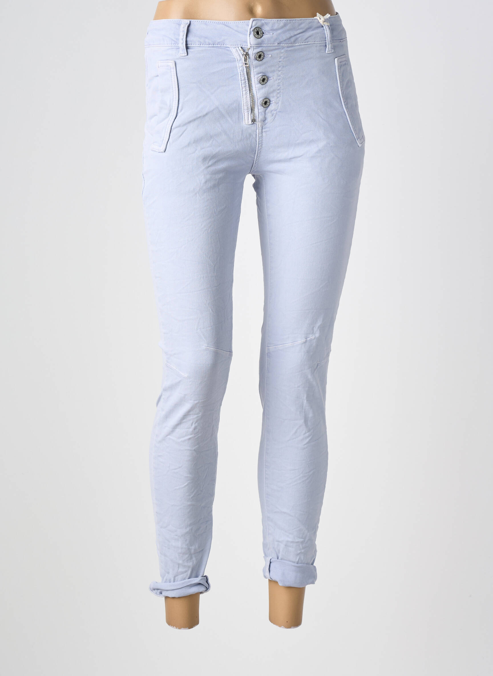 Jeans skinny taille normale taille normale bleu MELLY & CO femme