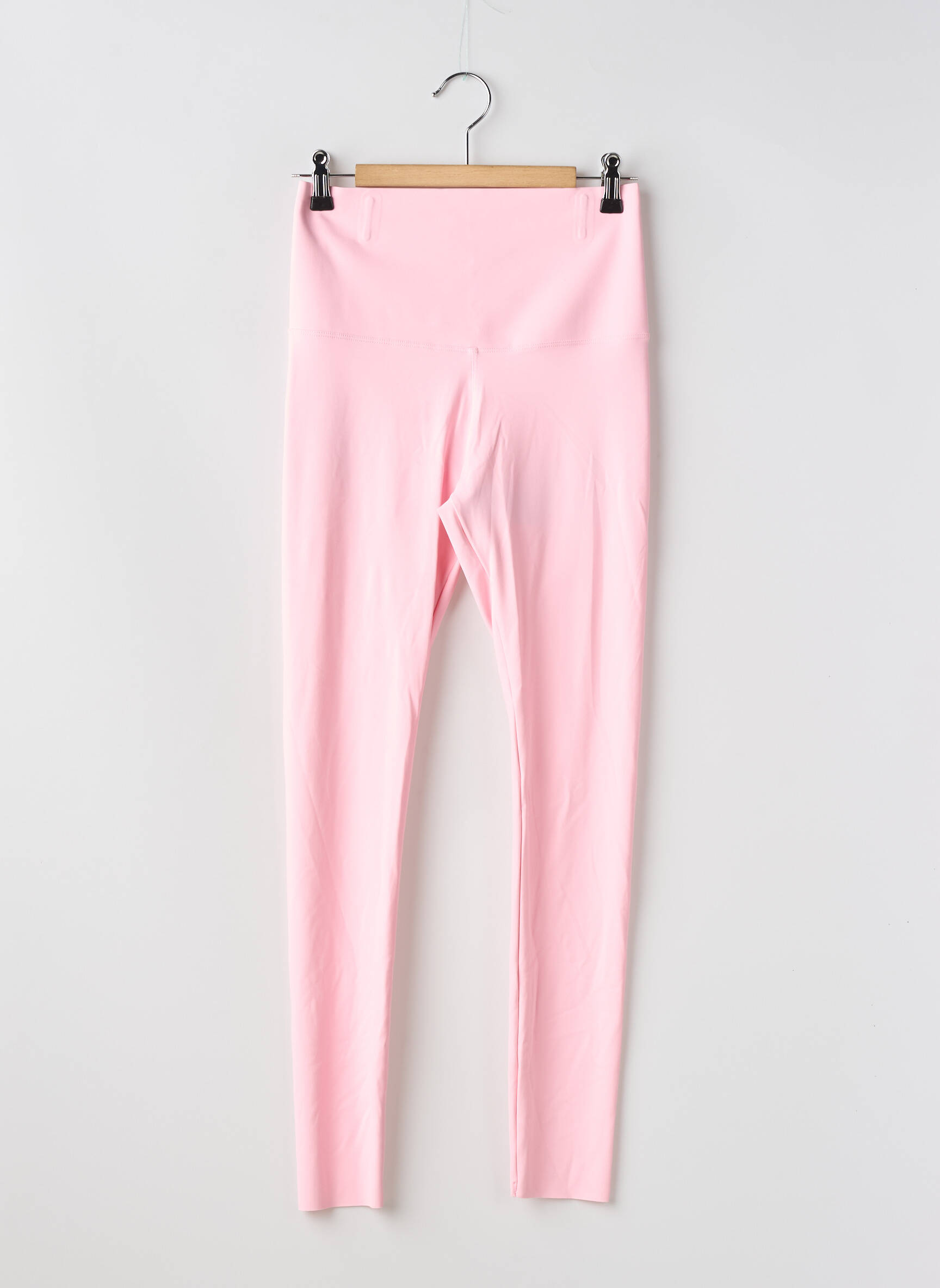 Legging effet matière satinée taille normale rose CHERRY KOKO femme