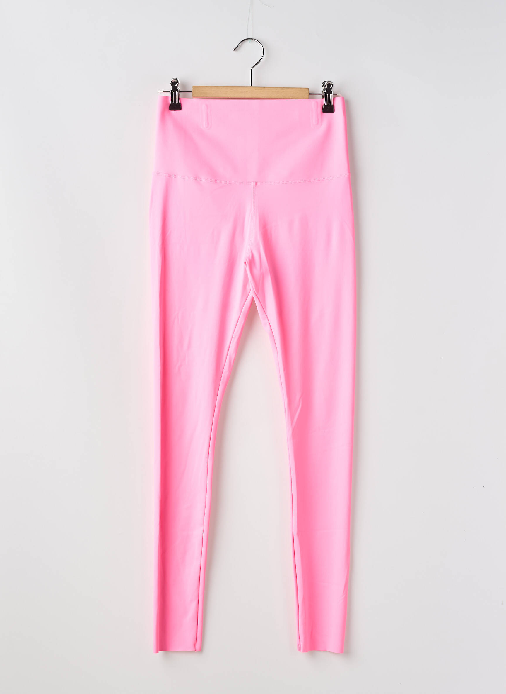 Legging effet matière satinée taille normale rose fonce CHERRY KOKO femme
