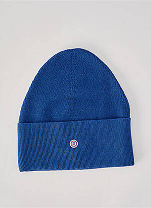 Bonnet maille fine bleu SERGE BLANCO homme
