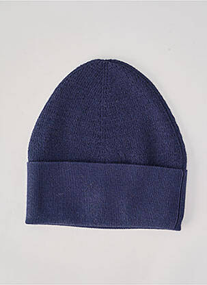 Bonnet maille fine bleu SERGE BLANCO homme