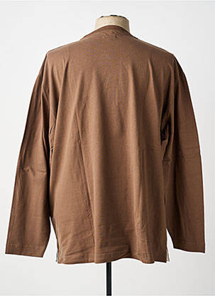 T-shirt stretch manches longues marron MAXFORT homme