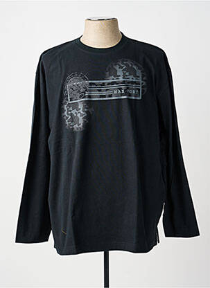 T-shirt stretch manches longues noir MAXFORT homme