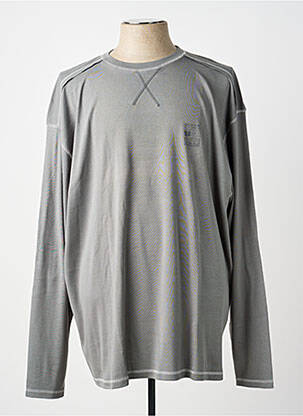 T-shirt stretch manches longues gris ALLSIZE homme