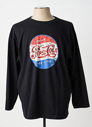 T-shirt stretch manches longues noir PEPSI COLA homme
