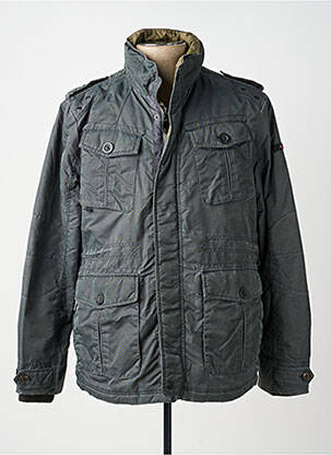 Parka manches longues sans capuche gris RESET homme