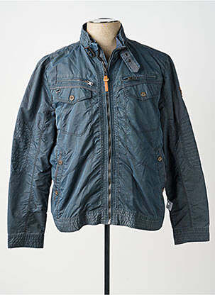 Veste casual coupe droite bleu RESET homme