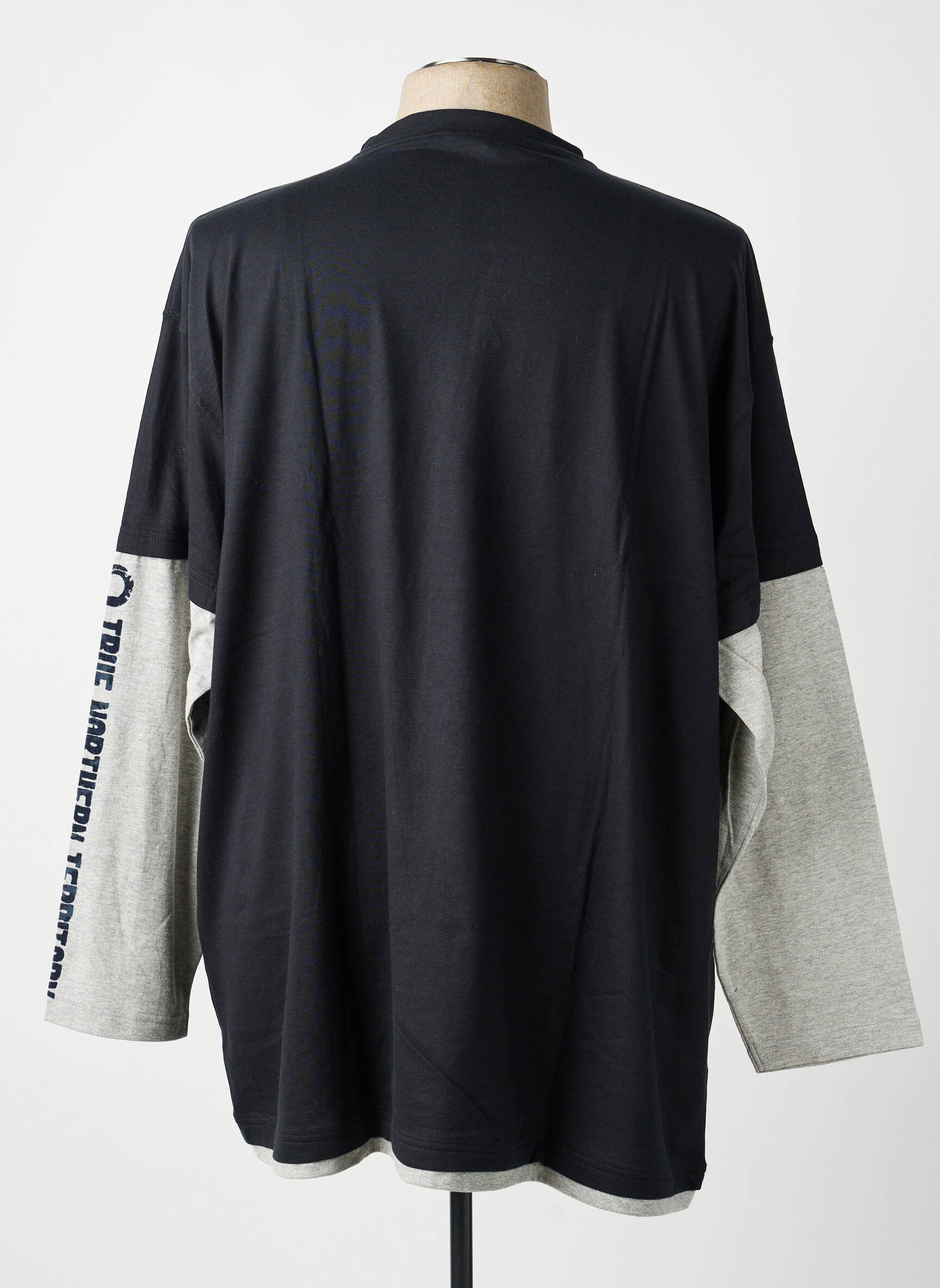 T-shirt stretch manches longues noir AERO homme
