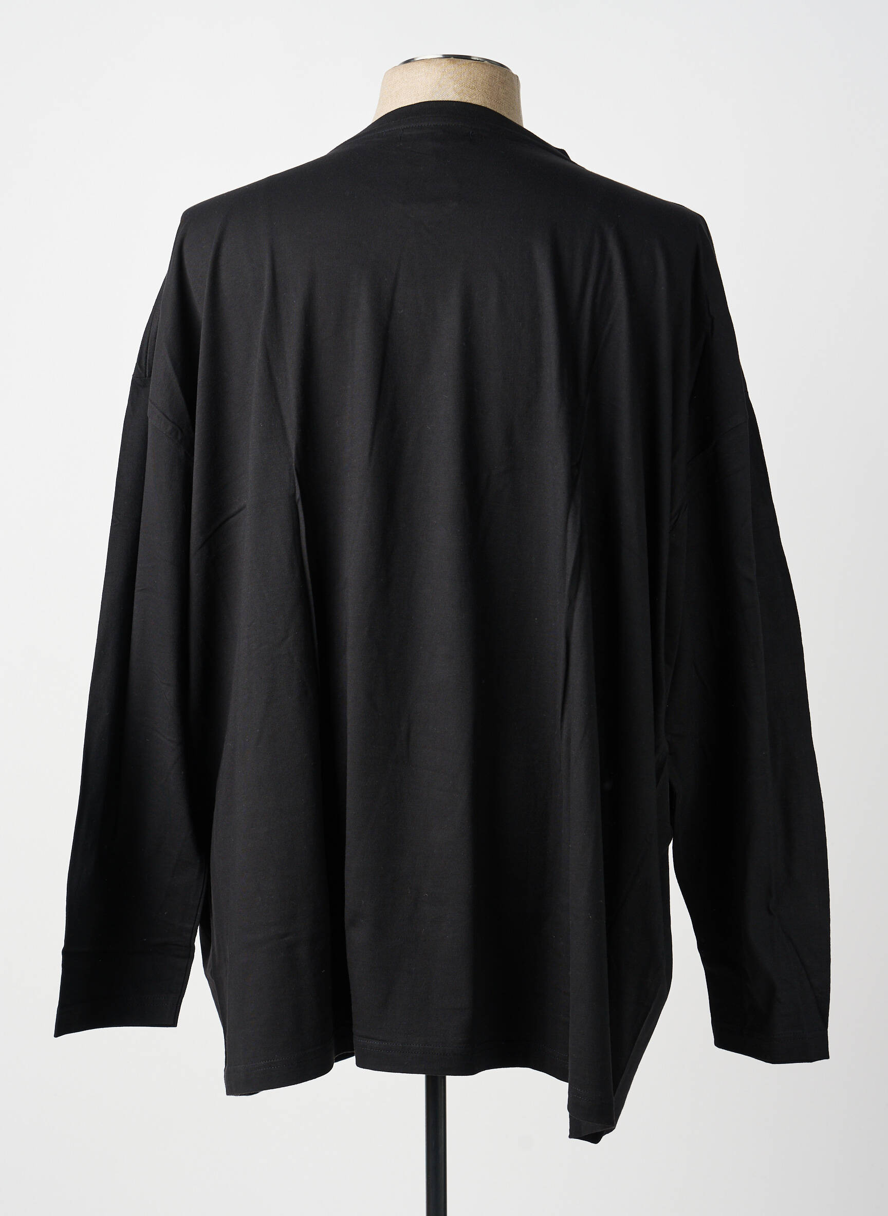 T-shirt stretch manches longues noir ALLSIZE homme
