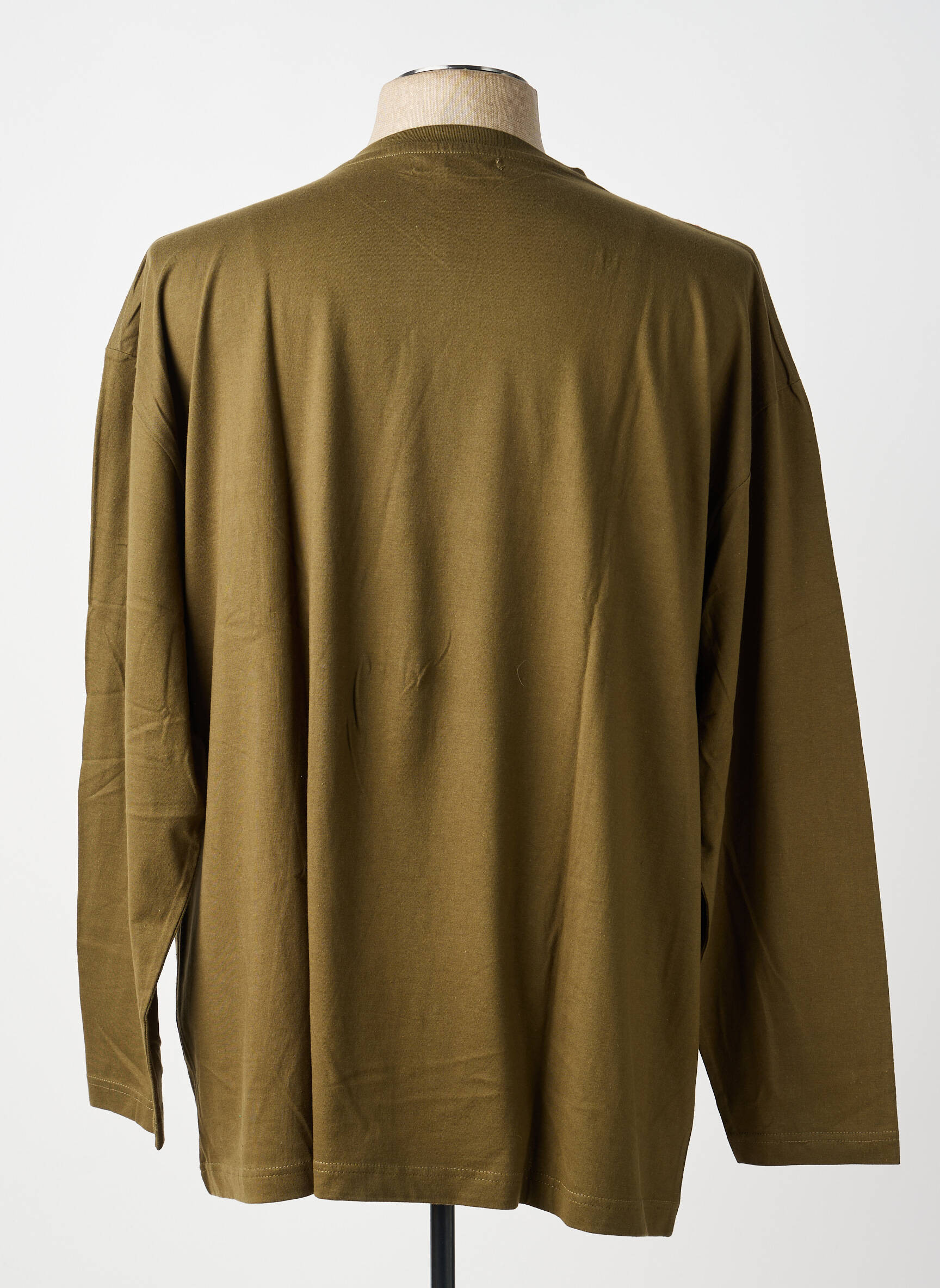 T-shirt stretch manches longues vert ALLSIZE homme