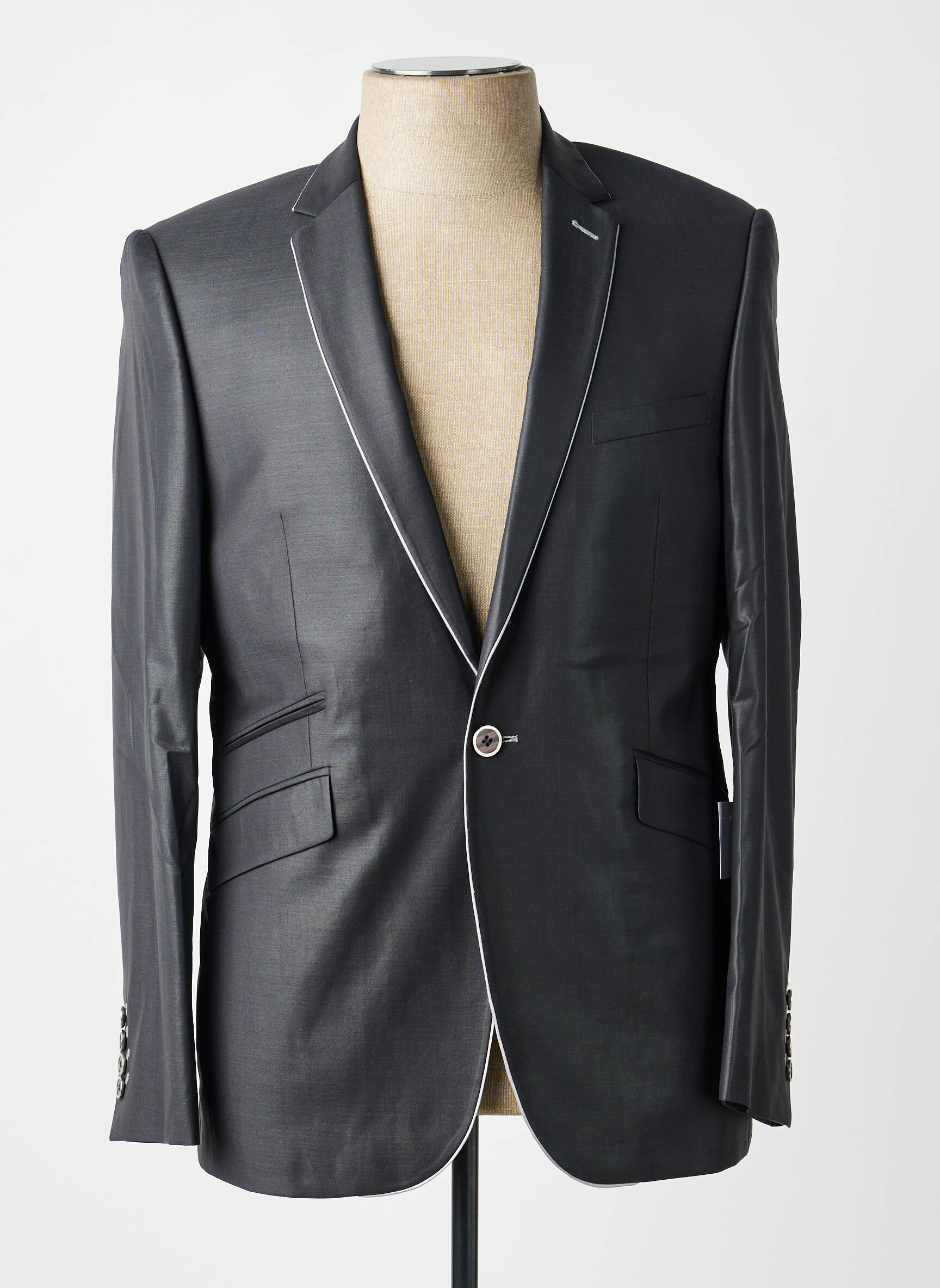 Veste chic coupe cintrée gris MARLANE homme