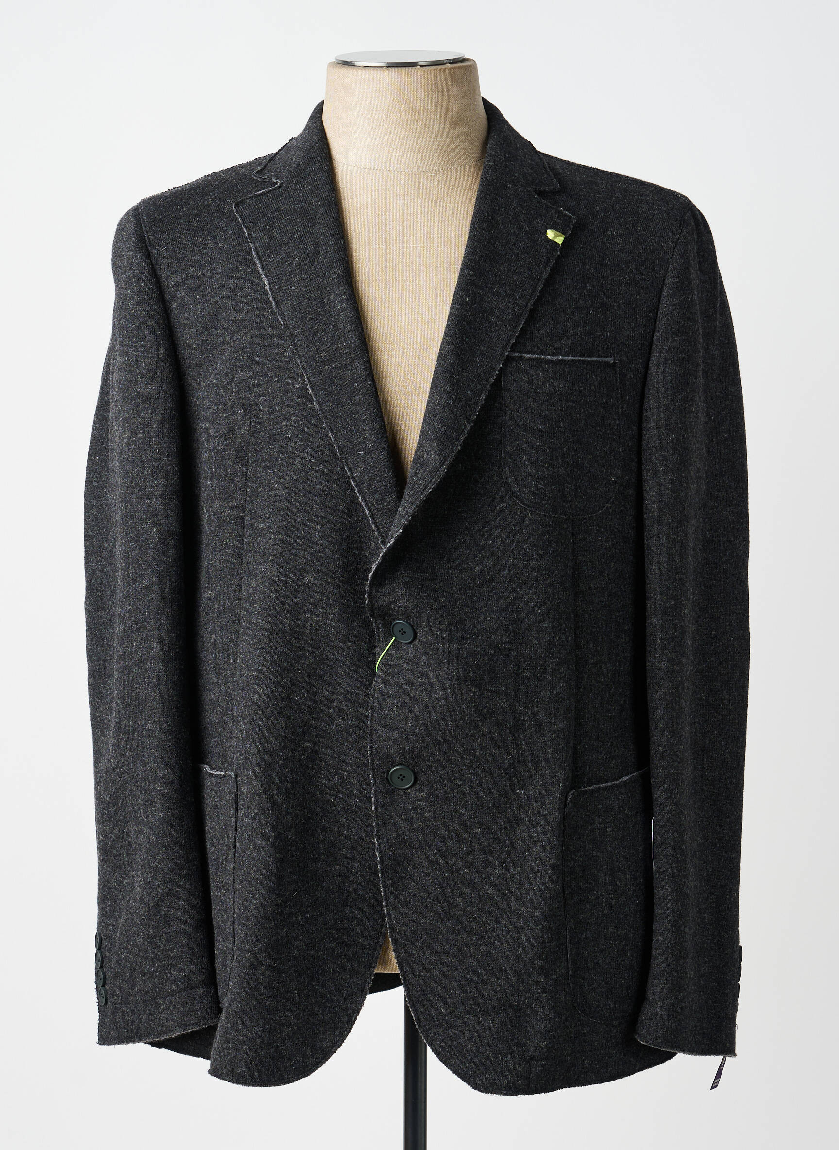 Blazer tissage chiné gris PURPLE LABEL BY BENVENUTO homme